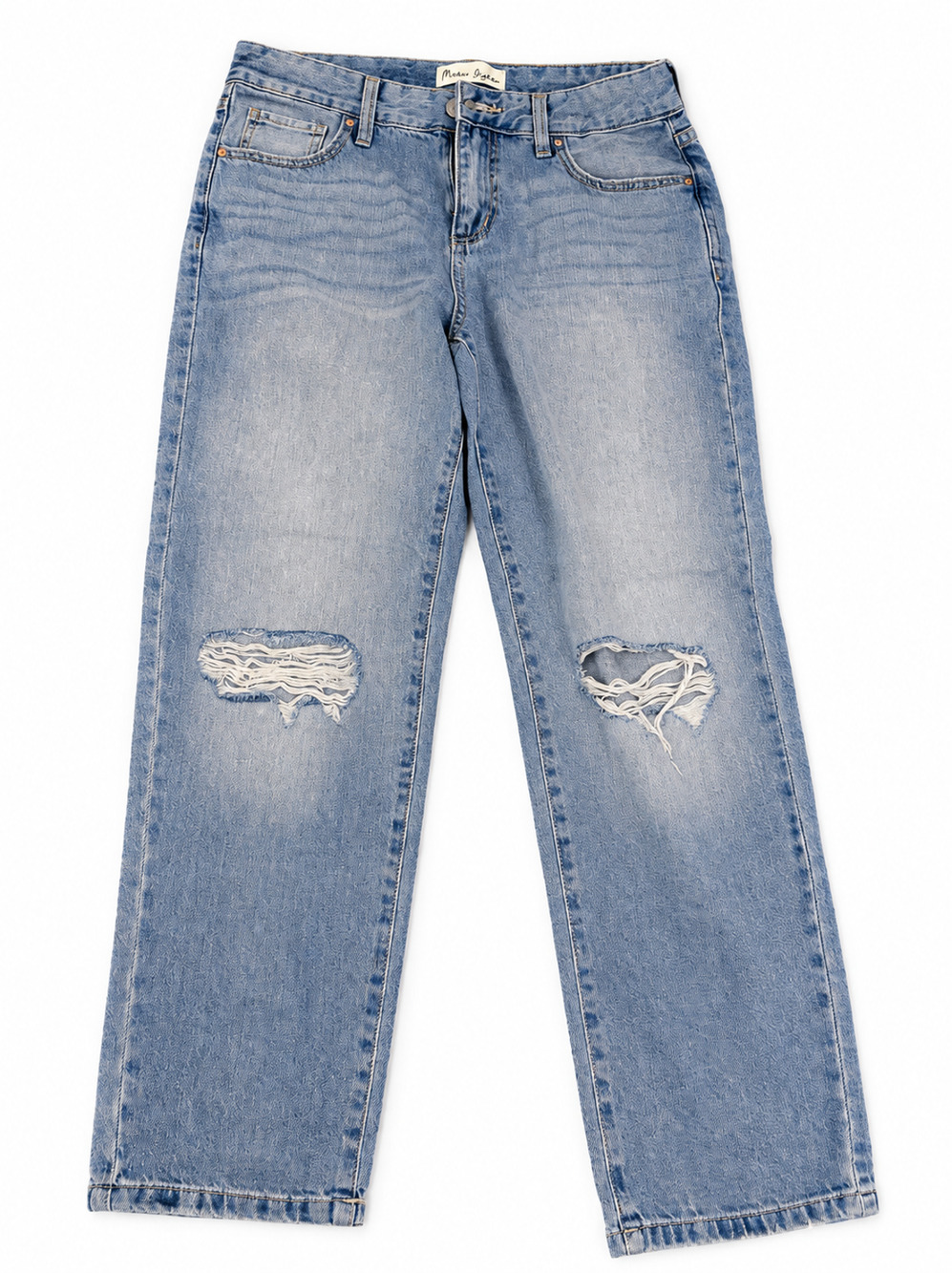 LE JEAN Jeans Women's Dark Wash Size 30 Wide Leg High Rise Stretch Denim